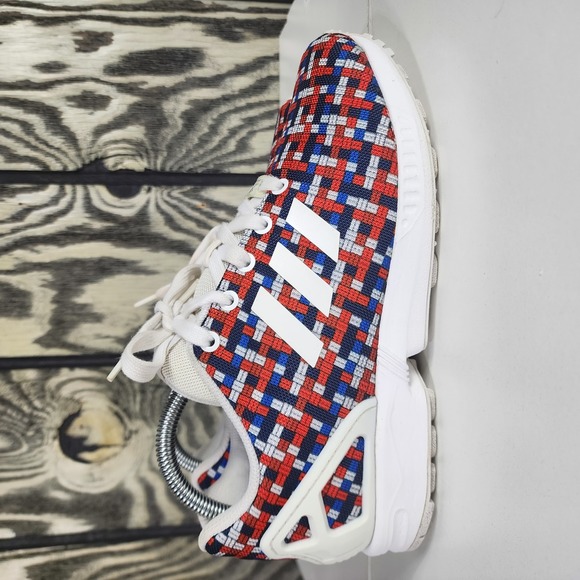 Adidas ZX Flux Torsion Red Womens  Size 7 Athletic Running Shoes S77906 - Picture 6 of 10